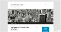 Desktop Screenshot of corruptioninaviation.wordpress.com