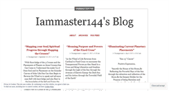 Desktop Screenshot of iammaster144.wordpress.com