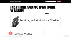 Desktop Screenshot of inspiringandmotivationalwisdom.wordpress.com