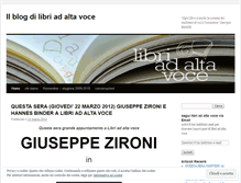Tablet Screenshot of libriadaltavoce.wordpress.com