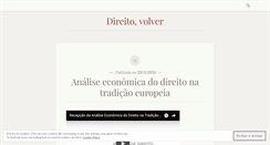 Desktop Screenshot of direitovolver.wordpress.com