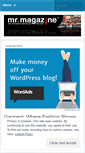 Mobile Screenshot of mrmagazine.wordpress.com