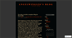 Desktop Screenshot of angelwings28.wordpress.com