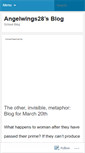 Mobile Screenshot of angelwings28.wordpress.com