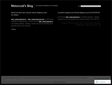 Tablet Screenshot of motorcod.wordpress.com