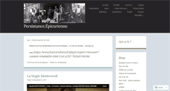 Desktop Screenshot of persistance.wordpress.com