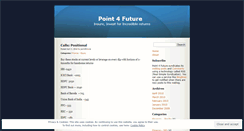 Desktop Screenshot of point4future.wordpress.com