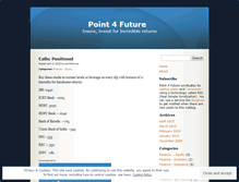 Tablet Screenshot of point4future.wordpress.com