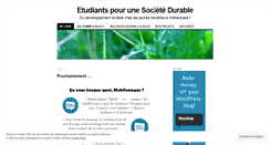 Desktop Screenshot of etudiantspourunesocietedurable.wordpress.com
