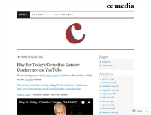 Tablet Screenshot of ccmedia.wordpress.com