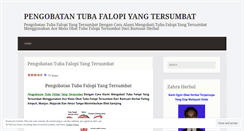 Desktop Screenshot of pengobatantubafalopitersumbat.wordpress.com