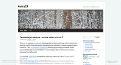Desktop Screenshot of kursy24.wordpress.com