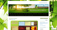 Desktop Screenshot of islamtees.wordpress.com