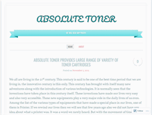 Tablet Screenshot of absolutetoner123.wordpress.com