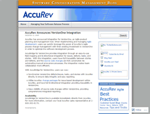 Tablet Screenshot of accurev.wordpress.com