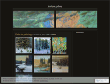 Tablet Screenshot of junipergallery.wordpress.com