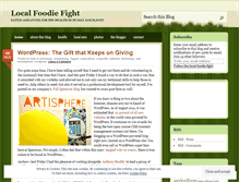 Tablet Screenshot of localfoodiefight.wordpress.com