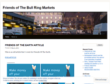 Tablet Screenshot of friendsofbullringmarkets.wordpress.com