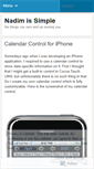 Mobile Screenshot of nadimissimple.wordpress.com