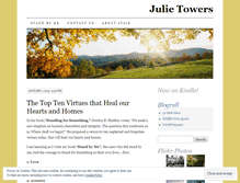 Tablet Screenshot of julietowers.wordpress.com