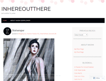 Tablet Screenshot of inhereoutthere.wordpress.com