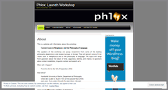 Desktop Screenshot of phloxshop.wordpress.com