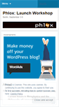 Mobile Screenshot of phloxshop.wordpress.com