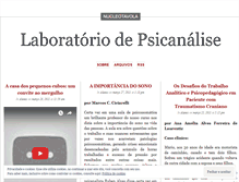 Tablet Screenshot of laboratoriodepsicanalise.wordpress.com