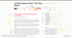 Desktop Screenshot of freshmeatywords.wordpress.com