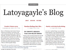 Tablet Screenshot of latoyagayle.wordpress.com