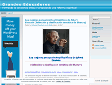 Tablet Screenshot of grandeseducadores.wordpress.com
