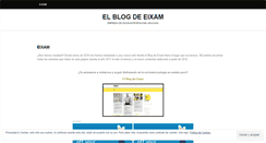 Desktop Screenshot of eixamestudis.wordpress.com