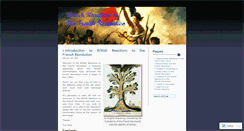 Desktop Screenshot of britishreactionstotherevolution.wordpress.com