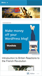 Mobile Screenshot of britishreactionstotherevolution.wordpress.com