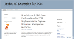 Desktop Screenshot of ecmtechnicalexpertise.wordpress.com