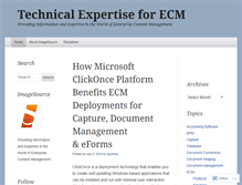 Tablet Screenshot of ecmtechnicalexpertise.wordpress.com