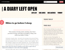Tablet Screenshot of diaryleftopen.wordpress.com