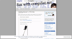 Desktop Screenshot of funwithcraigslist.wordpress.com