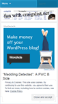 Mobile Screenshot of funwithcraigslist.wordpress.com