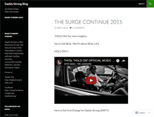 Tablet Screenshot of daddystrong.wordpress.com