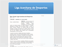 Tablet Screenshot of ligaacesitanadedesportos.wordpress.com