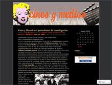 Tablet Screenshot of cinesymedios.wordpress.com