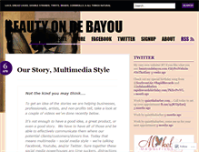 Tablet Screenshot of beautyondebayou.wordpress.com