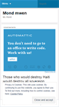 Mobile Screenshot of mondmwen.wordpress.com