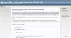 Desktop Screenshot of justsaret.wordpress.com