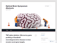 Tablet Screenshot of optimalbrainsymposium.wordpress.com