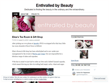 Tablet Screenshot of enthralledbybeauty.wordpress.com