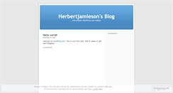 Desktop Screenshot of herbertjamieson.wordpress.com