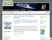 Tablet Screenshot of cruisetravelescape.wordpress.com