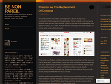Tablet Screenshot of benonpareil.wordpress.com